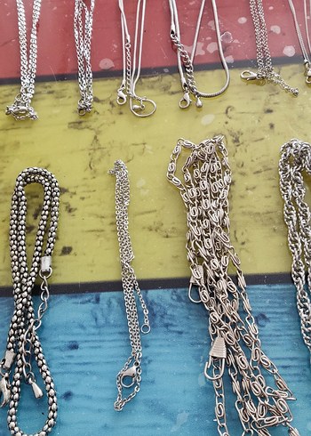 Renkli Zincir Detaylı Kadın Vücut Zinciri - Görsel 11