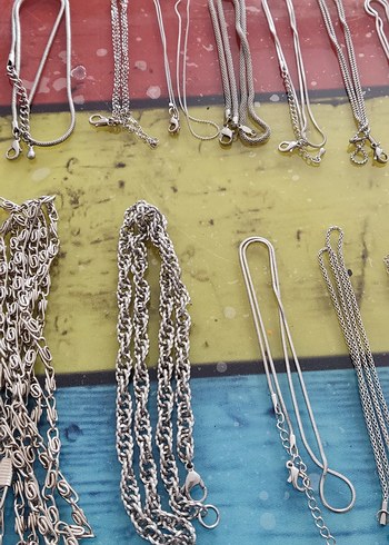 Renkli Zincir Detaylı Kadın Vücut Zinciri - Görsel 12