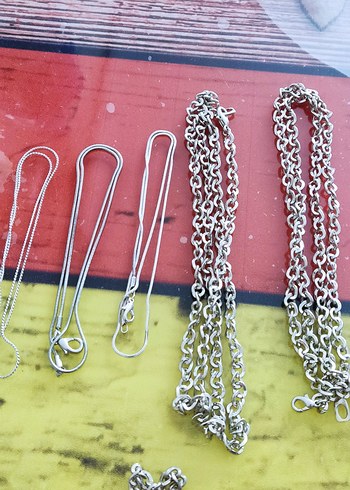 Renkli Zincir Detaylı Kadın Vücut Zinciri - Görsel 9