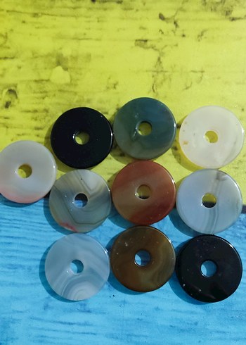 Bohem Tarzda Renkli Doğal Taş Boncuklar - Görsel 3