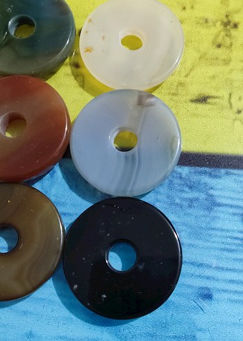 Bohem Tarzda Renkli Doğal Taş Boncuklar - Görsel 5