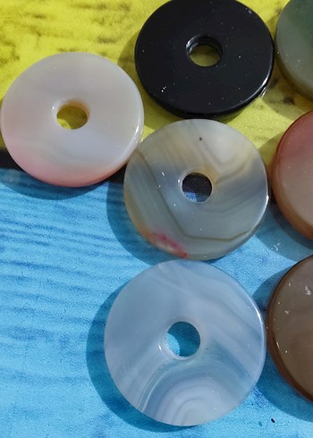 Bohem Tarzda Renkli Doğal Taş Boncuklar - Görsel 4