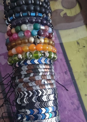 Renkli Boncuklu Kadın Bileklik - Görsel 2