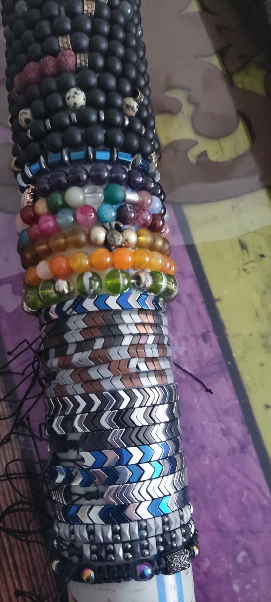 Renkli Boncuklu Kadın Bileklik - Görsel 2