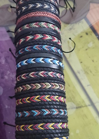 Bohem Renkli Elastik Kadın Bileklikleri - Görsel 2