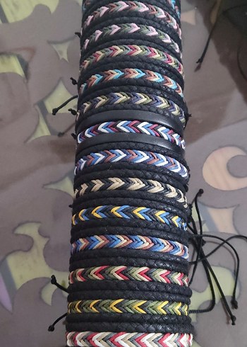 Bohem Renkli Elastik Kadın Bileklikleri - Görsel 6