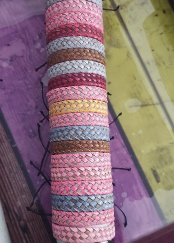 Renkli Yılan Desenli Elastik Kadın Bileklik - Görsel 3