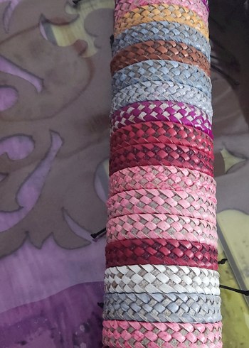 Renkli Yılan Desenli Elastik Kadın Bileklik - Görsel 4