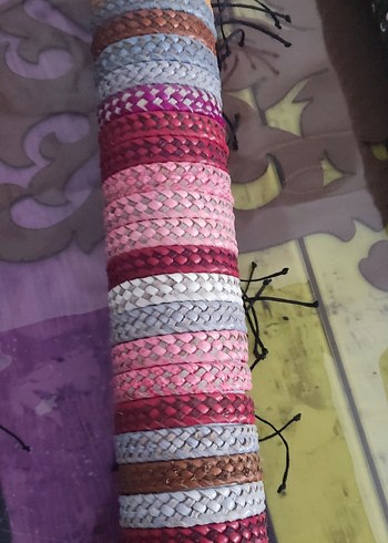 Renkli Yılan Desenli Elastik Kadın Bileklik - Görsel 2