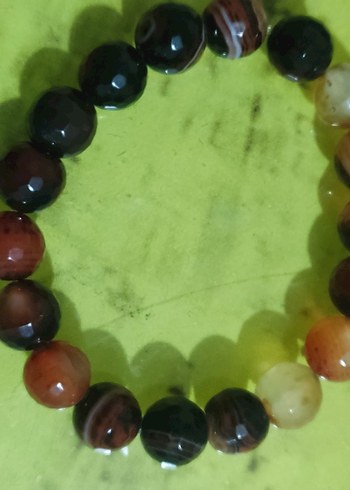 Boncuklu Çok Renkli Kadın Bileklik Doğal taş - Görsel 2