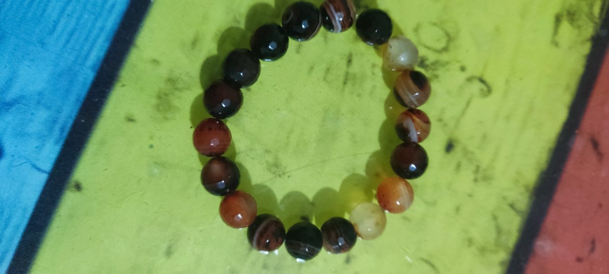 Boncuklu Çok Renkli Kadın Bileklik Doğal taş - Görsel 2