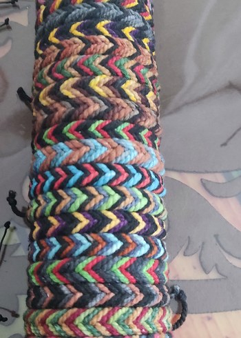 Renkli Bohem Elastik Kadın Bileklik - Görsel 3