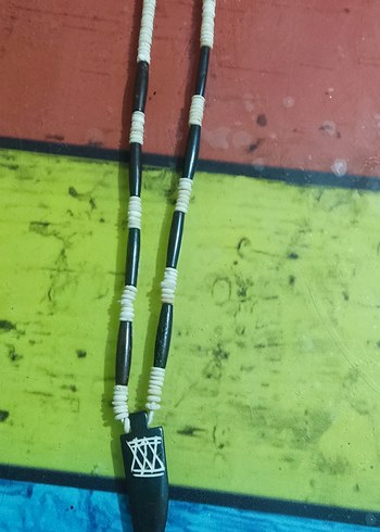 Renkli Boncuklu Uzun Bohem Erkek Kolyesi - Görsel 2