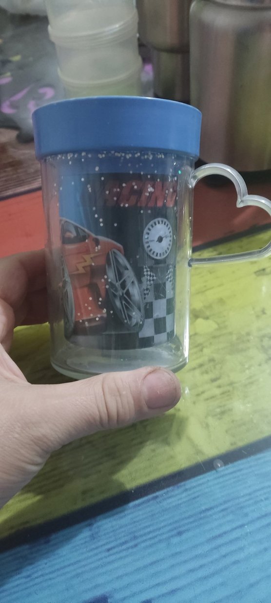 Renkli Mavi sihirli bardak - Görsel 2