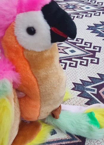 Beden Renk Renkli Peluş Papağan Oyuncak