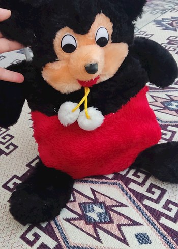 Beden Renkli Kırmızı Peluş Oyuncak sırt çantası