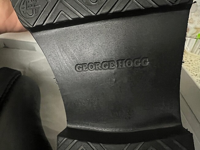 41 Beden siyah Renk George Hogg erkek bot siyah