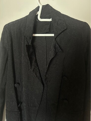 Trendyol & Milla Siyah Blazer Jakarlı Ceket