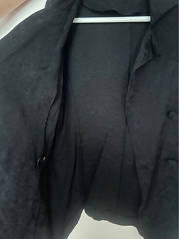 34 Beden siyah Renk Siyah Blazer Jakarlı Ceket