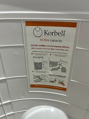 0 Beden: 1+ kg Beden Renk Korbell Bebek Bezi Çöp Kovası