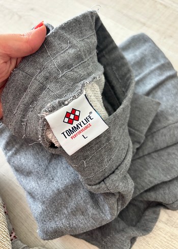 Erkek Gri Rahat Kesim Fermuarlı Eşofman Altı - Görsel 4