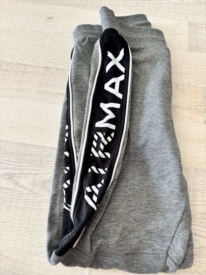 Erkek Gri Rahat Kesim Fermuarlı Eşofman Altı - Görsel 3