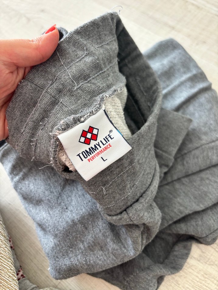 Erkek Gri Rahat Kesim Fermuarlı Eşofman Altı - Görsel 4