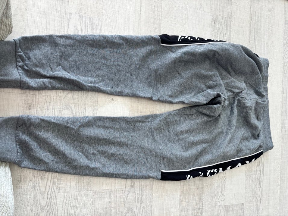 Erkek Gri Rahat Kesim Fermuarlı Eşofman Altı - Görsel 2