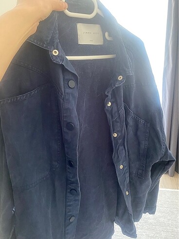 Jimyy KeyEfektli lacivert gömlek S-M uyumlu - Görsel 5