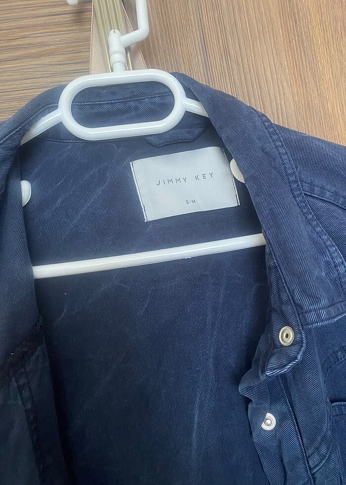 Jimyy KeyEfektli lacivert gömlek S-M uyumlu - Görsel 3