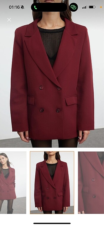 Trendyol & Milla Bordo blazer