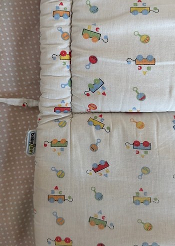 Pastel Renkli Baskılı Çocuk mama sandalyesi Minderi - Görsel 3