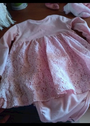 9-12 Ay Beden kız bebek elbise 5adet