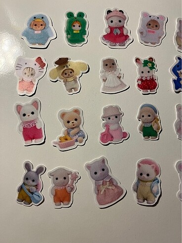  sylvanian Families sticker çıkartma seti