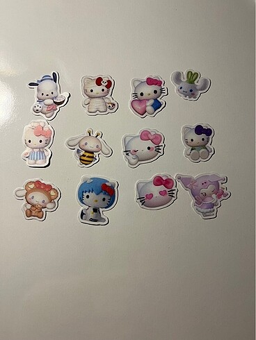 sanrio hello kitty sticker çıkartma seti