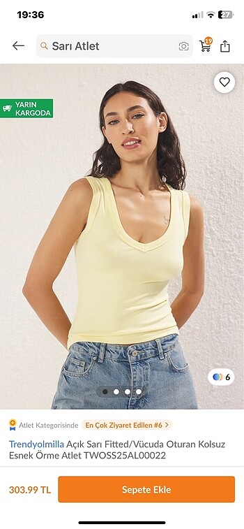 Butter yellow atlet