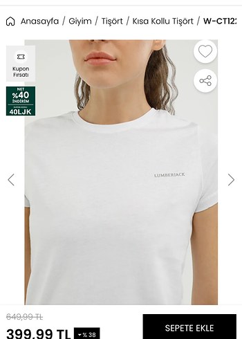 Beyaz Tişört Lumberjack - Görsel 5