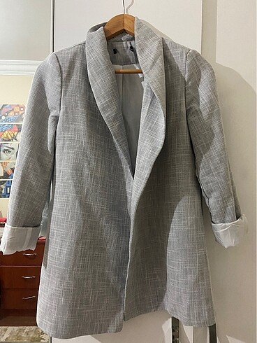 36 Beden gri Renk Blazer Ceket