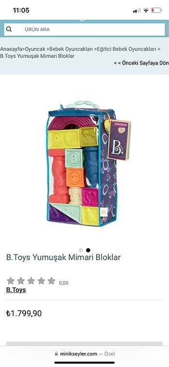 Diğer B Toys yumuşak mimari bloklar