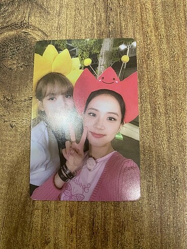 ?????/Lisa ve Jisoo LOMO kart/??????Kusursuz bir lomo kart hiç k