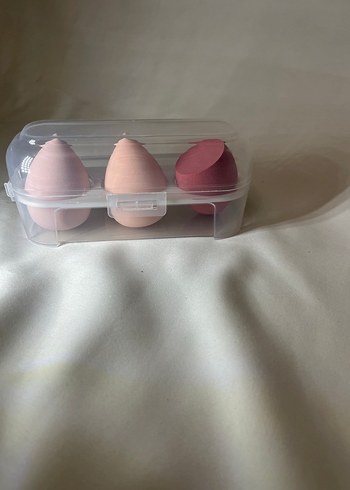 Kutulu 3'lü Pembe Makyaj Süngeri Seti - Görsel 2