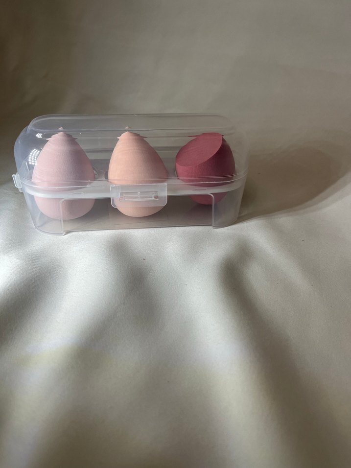 Kutulu 3'lü Pembe Makyaj Süngeri Seti - Görsel 2