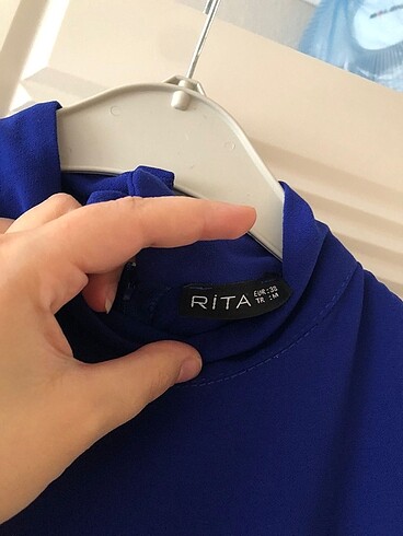 38 Beden lacivert Renk Zara Tesettür Şık Elbise