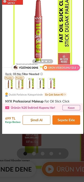 NYX nyx fat oil