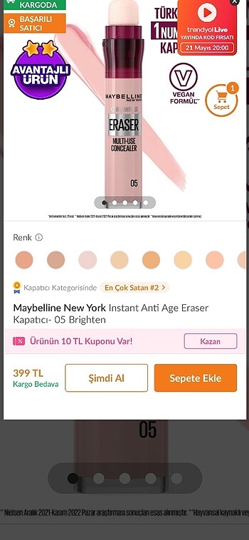 Maybelline maybelline kapatıcı