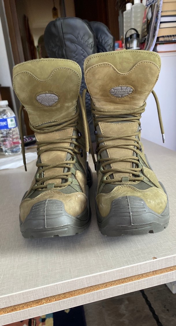 Kahverengi Süet Kamuflaj Erkek Bot - Görsel 2