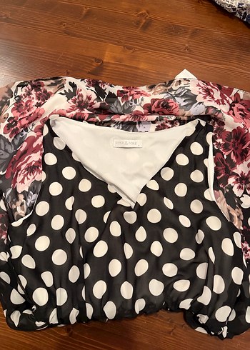 Çiçekli Puantiyeli Uzun Hamile Eteği - Görsel 3