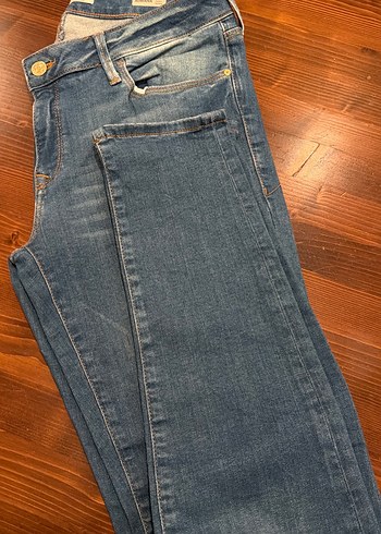 Kadın Mavi Denim Normal Kesim Jean - Görsel 4