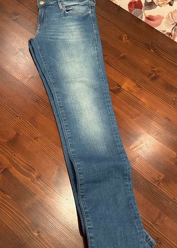 Kadın Mavi Denim Normal Kesim Jean - Görsel 3