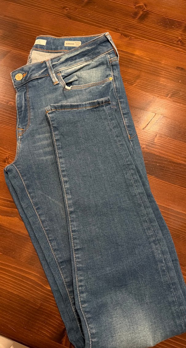Kadın Mavi Denim Normal Kesim Jean - Görsel 4